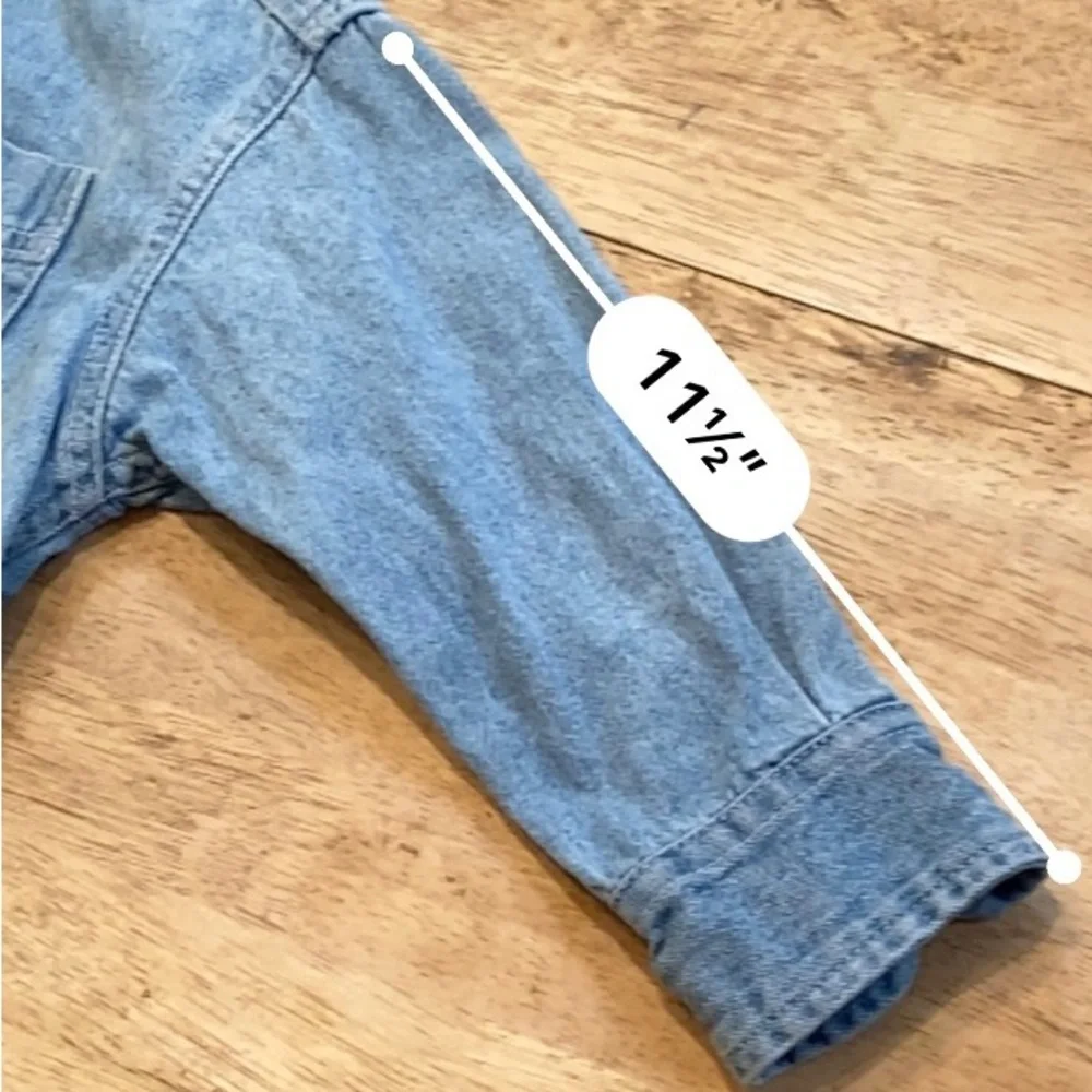 Vintage Gap Kid’s Unisex‎ XXS Heavy Cotton Denim Button Down